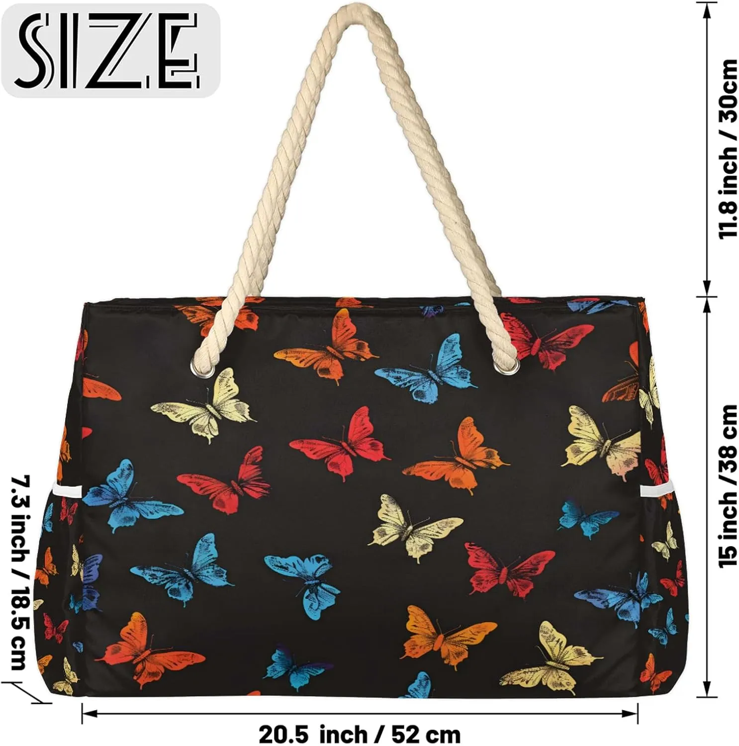 Large Beach Bags for Women with Zipper Beach Tote Bag Waterproof Sandproof Gym Swim Pool Grocery Travel Bag