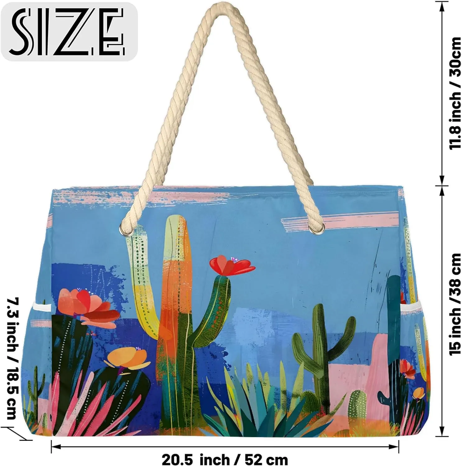 Large Beach Bags for Women with Zipper Beach Tote Bag Waterproof Sandproof Gym Swim Pool Grocery Travel Bag