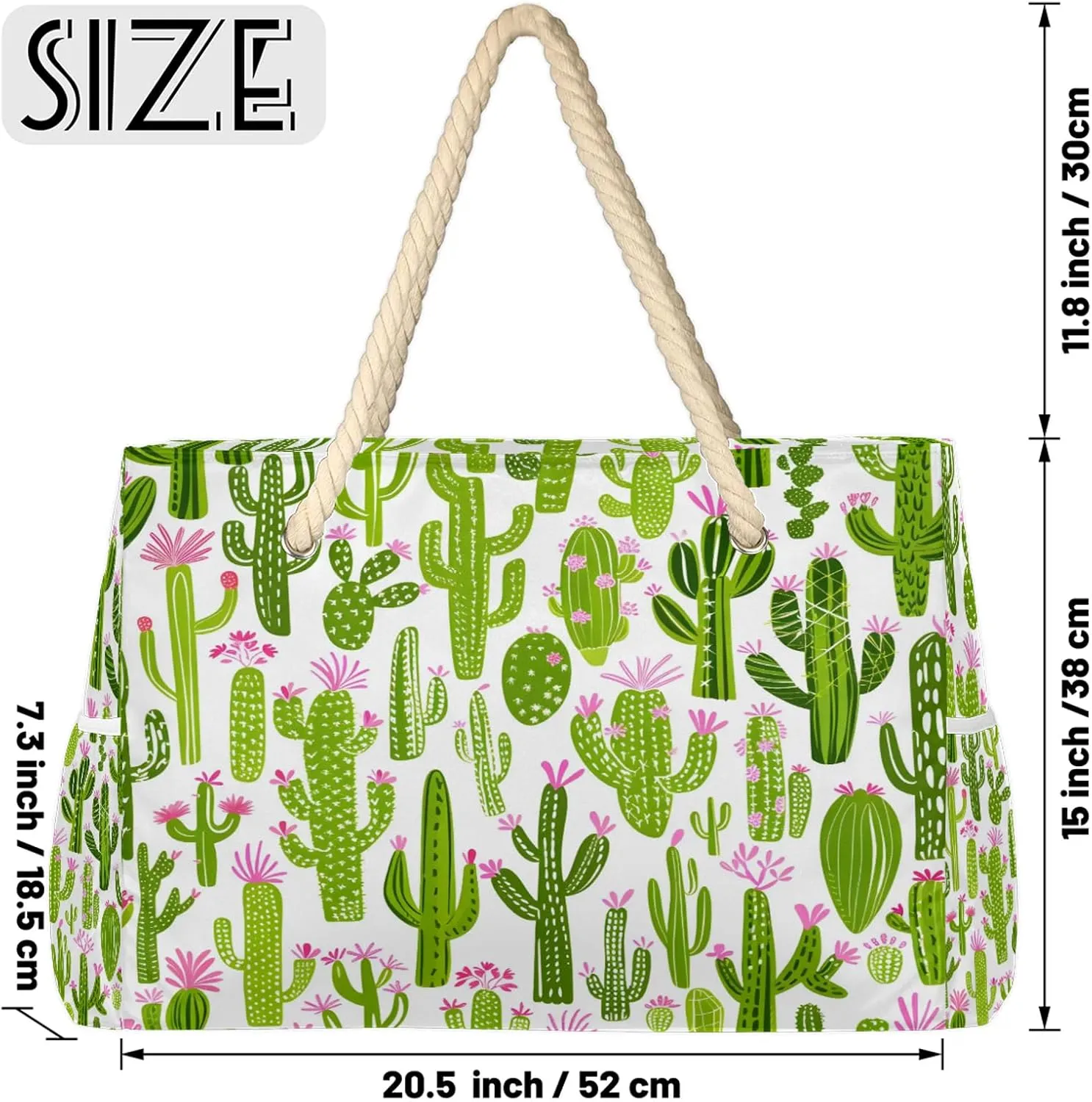 Large Beach Bags for Women with Zipper Beach Tote Bag Waterproof Sandproof Gym Swim Pool Grocery Travel Bag