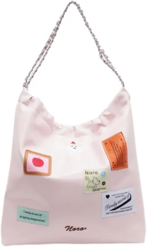 Large Hobo Bags for Women Trendy Cute Tote Bag Aesthetic Designer Purses for Women PU Leather Shoulder Bag with Chain