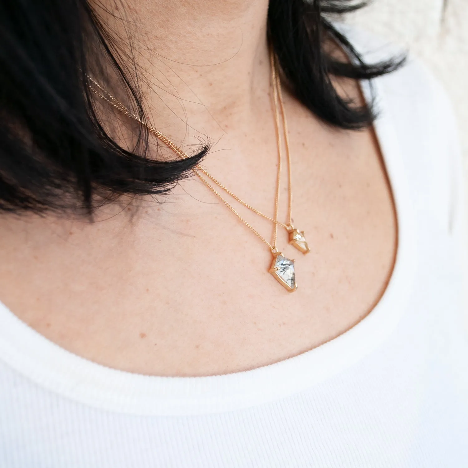 Large Quartz Kite Necklace