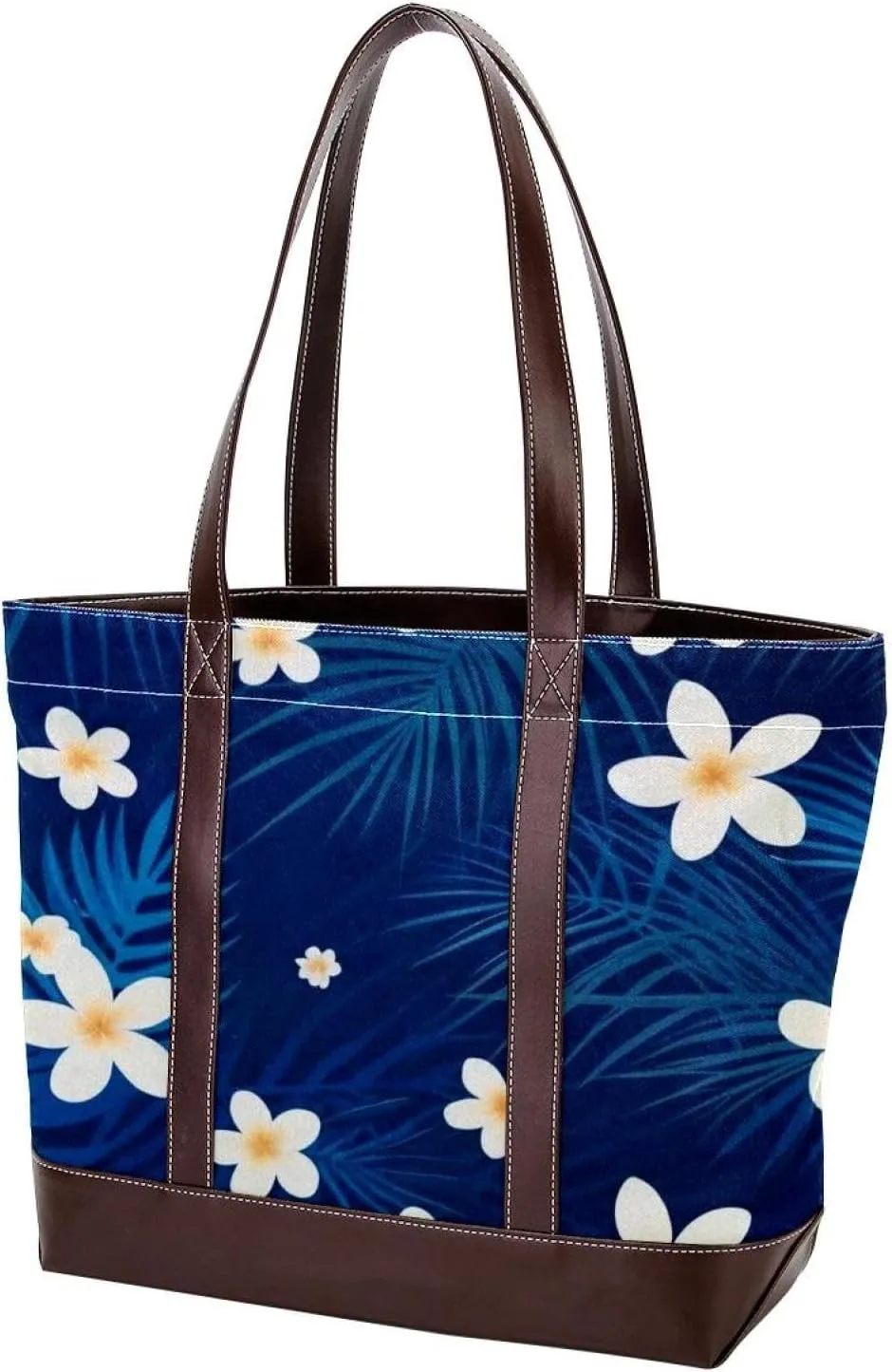 Leaf-421 Tote Bags Durable Leather Canvas Purses and Handbags for Women Top Handle Shoulder Satchel Hobo Bags