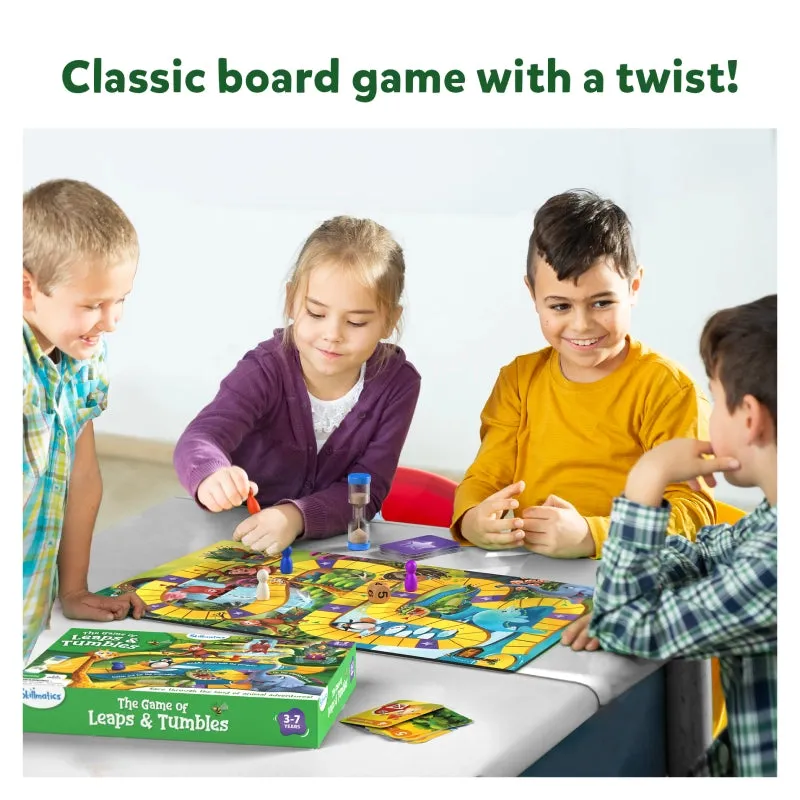 Leaps & Tumbles | Fun Family Board Game (ages 3 )