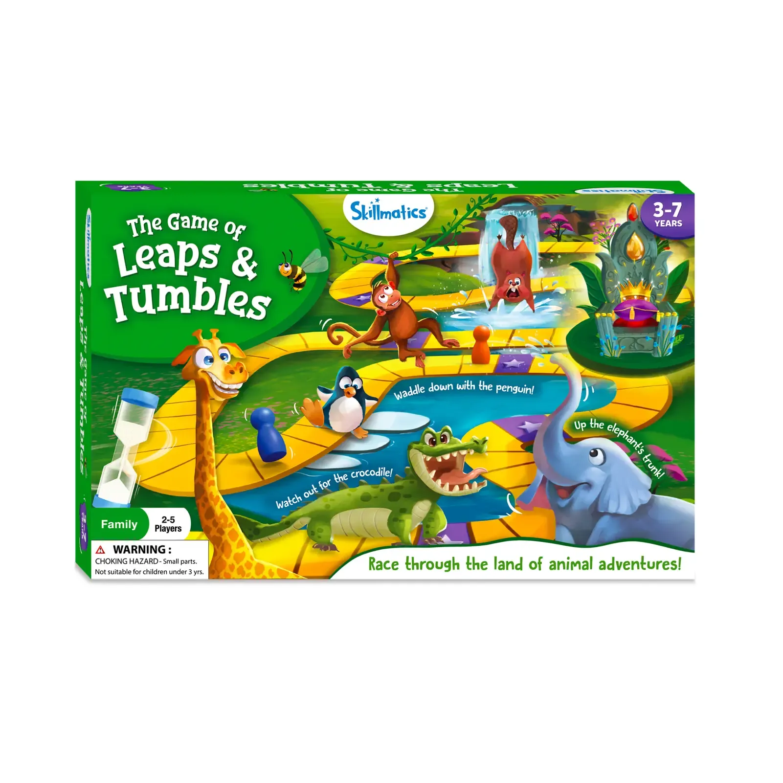Leaps & Tumbles | Fun Family Board Game (ages 3 )