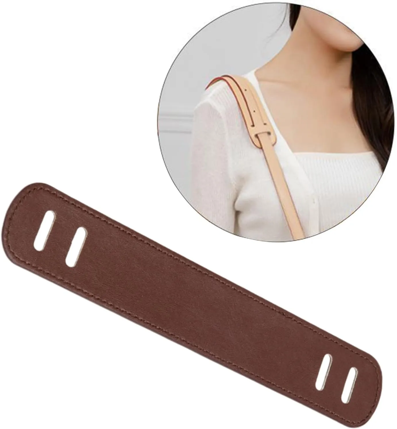 Leather Shoulder Strap Pad Handle Wrap Pad for Purses Satchels Laptop Case Tote