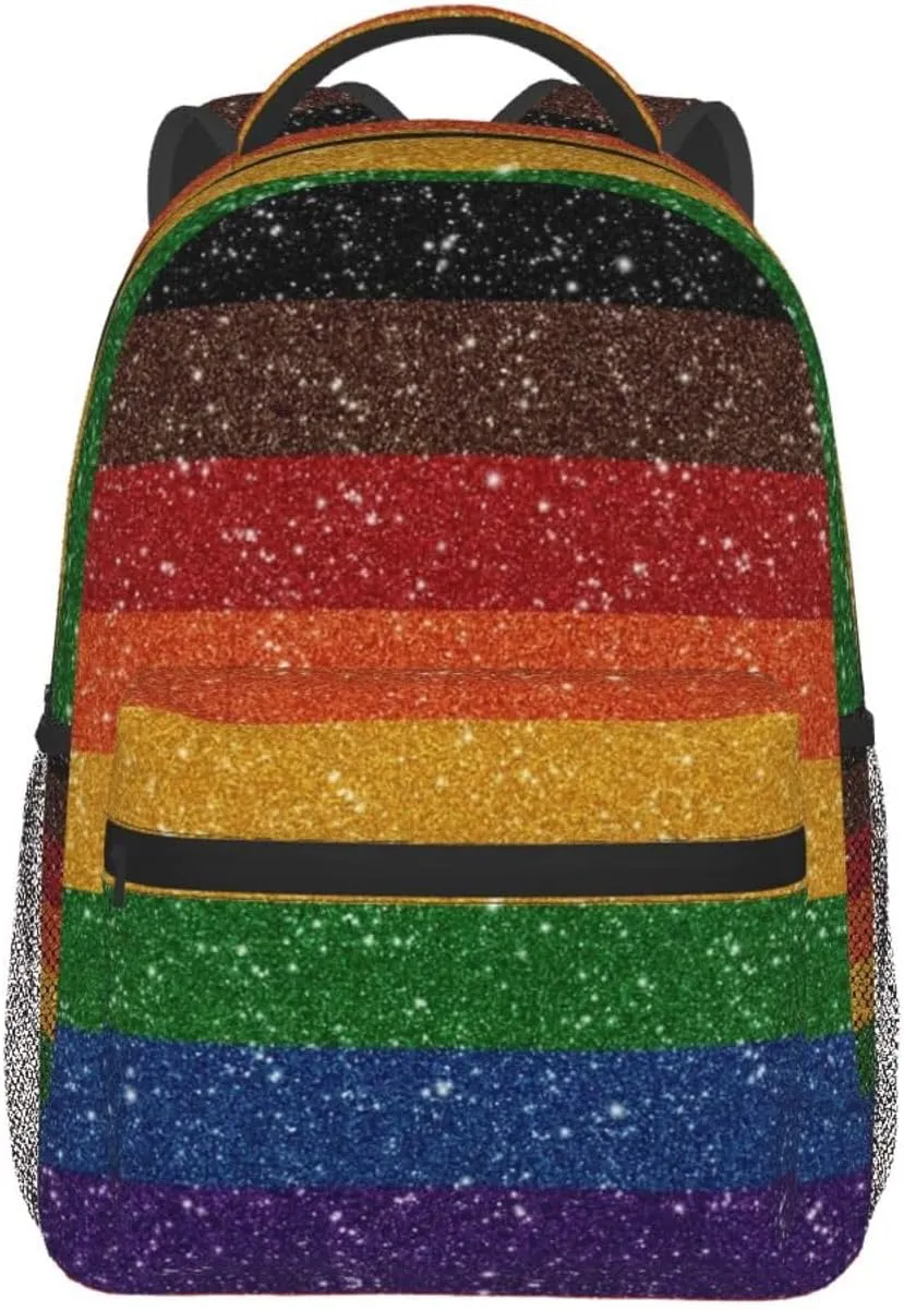 LGBT Gay Pride Backpack,Cute Bookbags Laptop Bag Shoulder Bags Travel Hiking Camping Daypack for Men Women