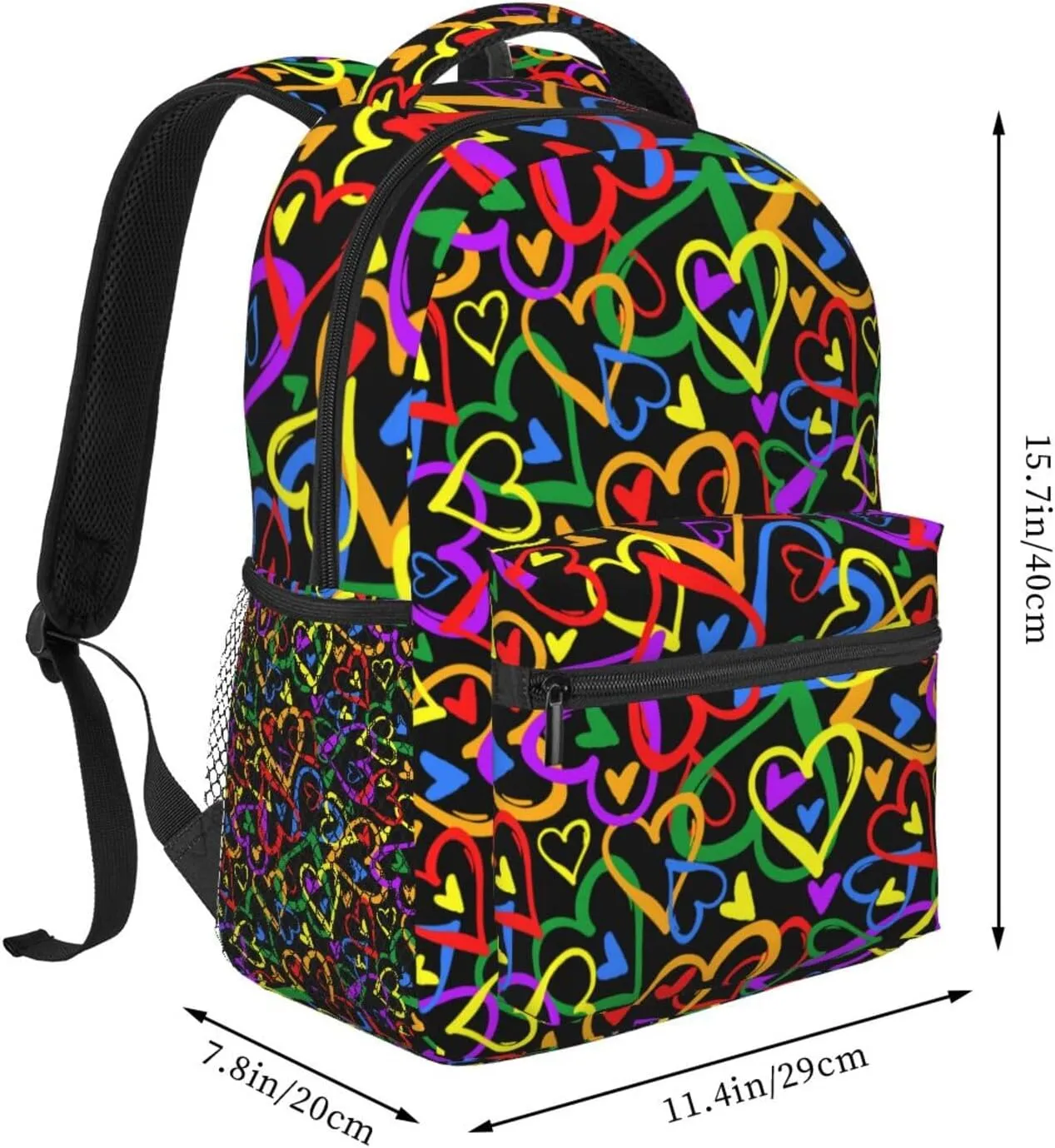 LGBT Gay Pride Backpack,Cute Bookbags Laptop Bag Shoulder Bags Travel Hiking Camping Daypack for Men Women