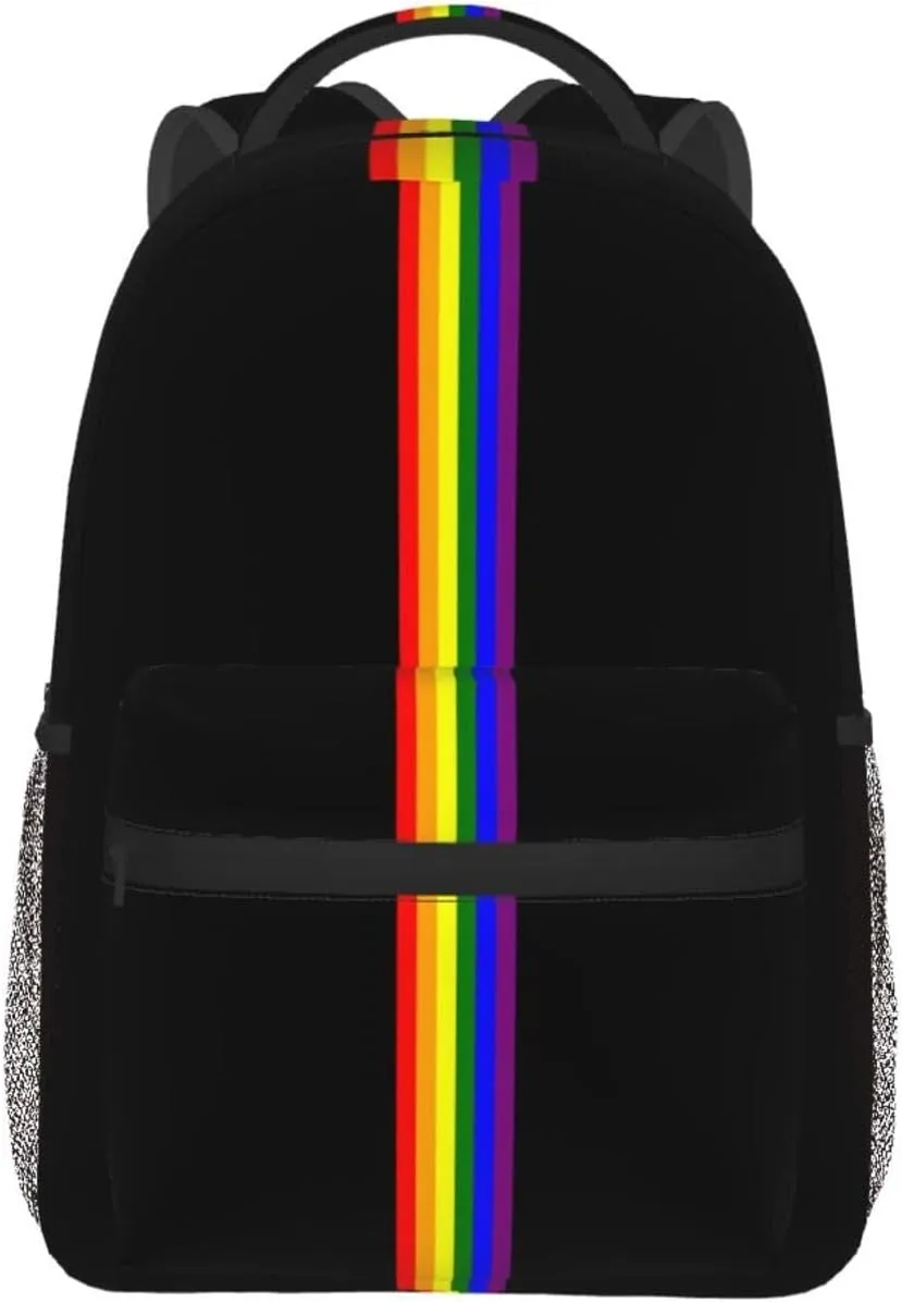 LGBT Gay Pride Backpack,Cute Bookbags Laptop Bag Shoulder Bags Travel Hiking Camping Daypack for Men Women