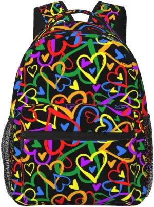 LGBT Gay Pride Backpack,Cute Bookbags Laptop Bag Shoulder Bags Travel Hiking Camping Daypack for Men Women