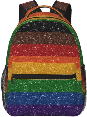 LGBT Gay Pride Backpack,Cute Bookbags Laptop Bag Shoulder Bags Travel Hiking Camping Daypack for Men Women