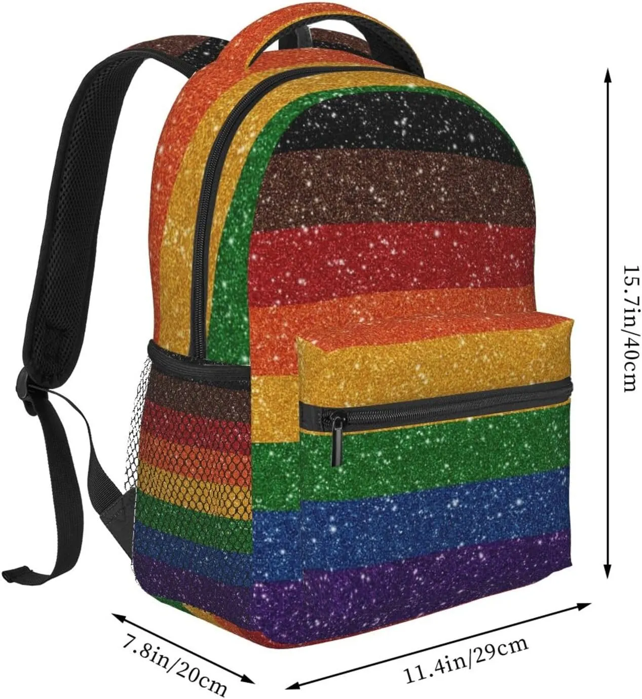 LGBT Gay Pride Backpack,Cute Bookbags Laptop Bag Shoulder Bags Travel Hiking Camping Daypack for Men Women