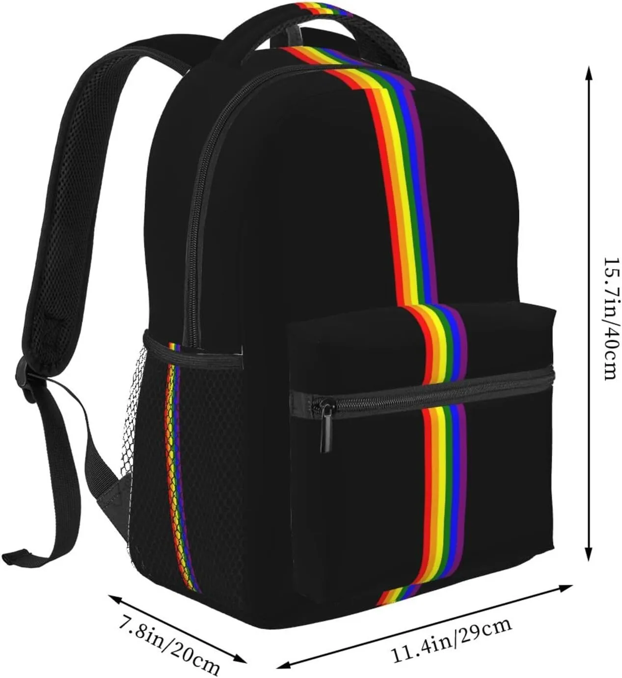 LGBT Gay Pride Backpack,Cute Bookbags Laptop Bag Shoulder Bags Travel Hiking Camping Daypack for Men Women