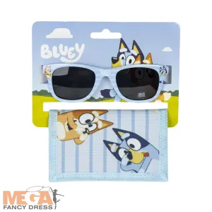 Licensed Bluey Kids Sunglasses   Wallet Set
