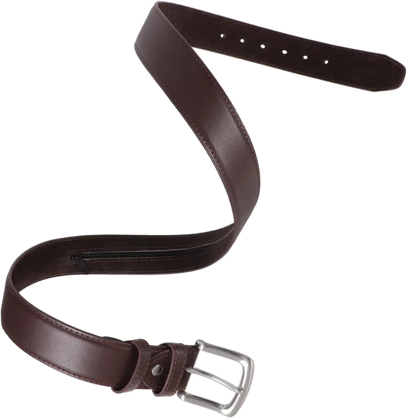LIFKOME Secure Money Belt Men's Waist Pouch Belt Zipper Wallet Discreet Storage