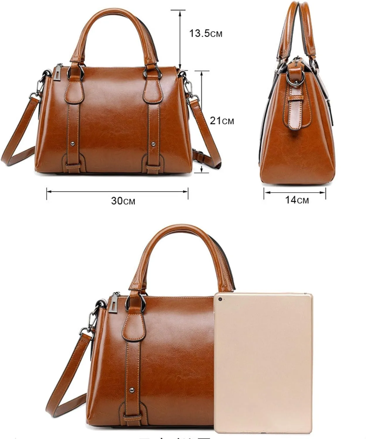 Lightweight Hobo Bag, Practical and Spacious Large Capacity Leather Handbag for Women, Everyday Travel Shopping Shoulder Bags