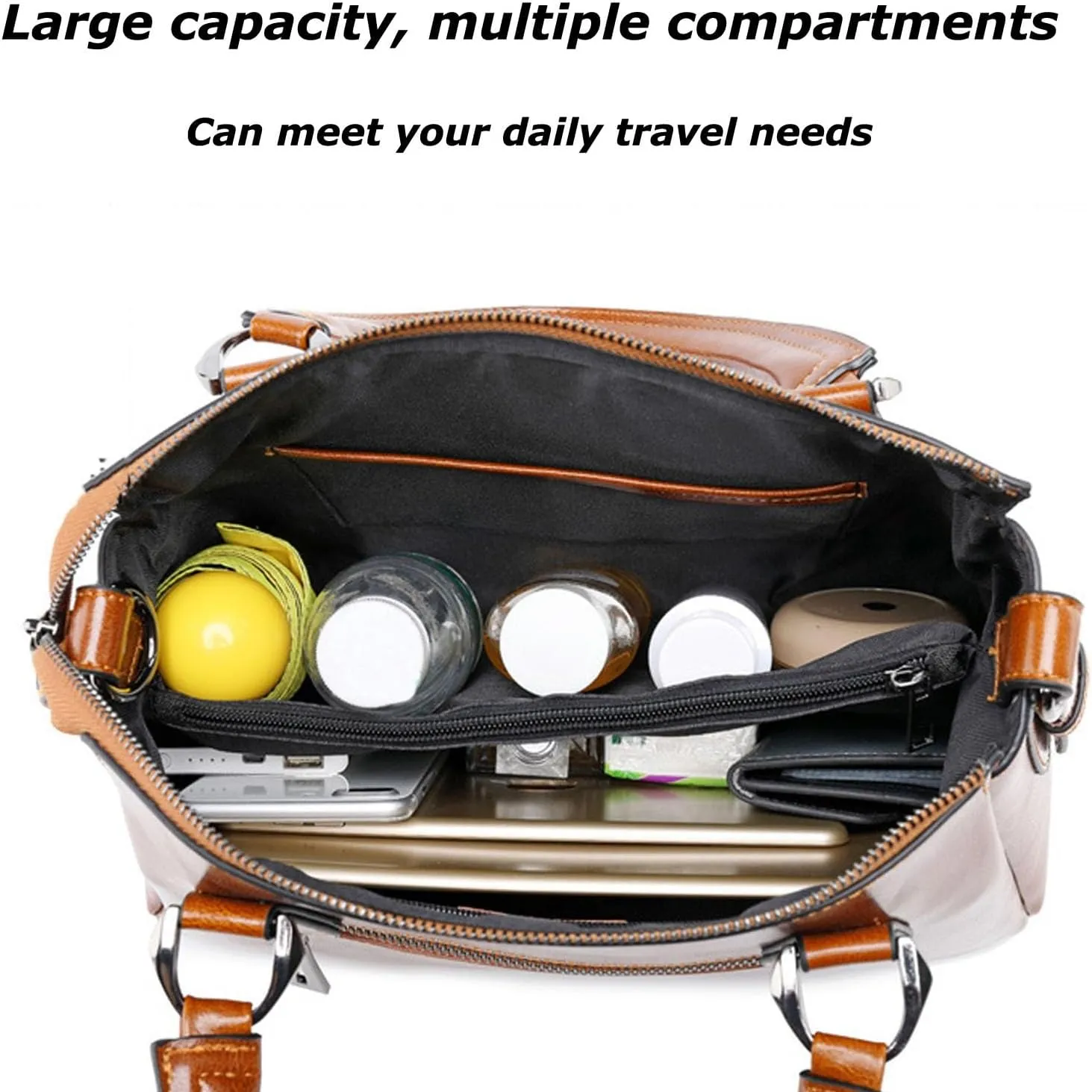 Lightweight Hobo Bag, Practical and Spacious Large Capacity Leather Handbag for Women, Everyday Travel Shopping Shoulder Bags