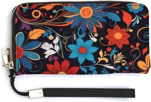 Luxury Long Handbag - PU Leather Large Capacity Clutch Purse with Multiple Card Slots | Elegant Travel Wallet, Party Evening Bag, Gift Box Included (Multiple Colors)
