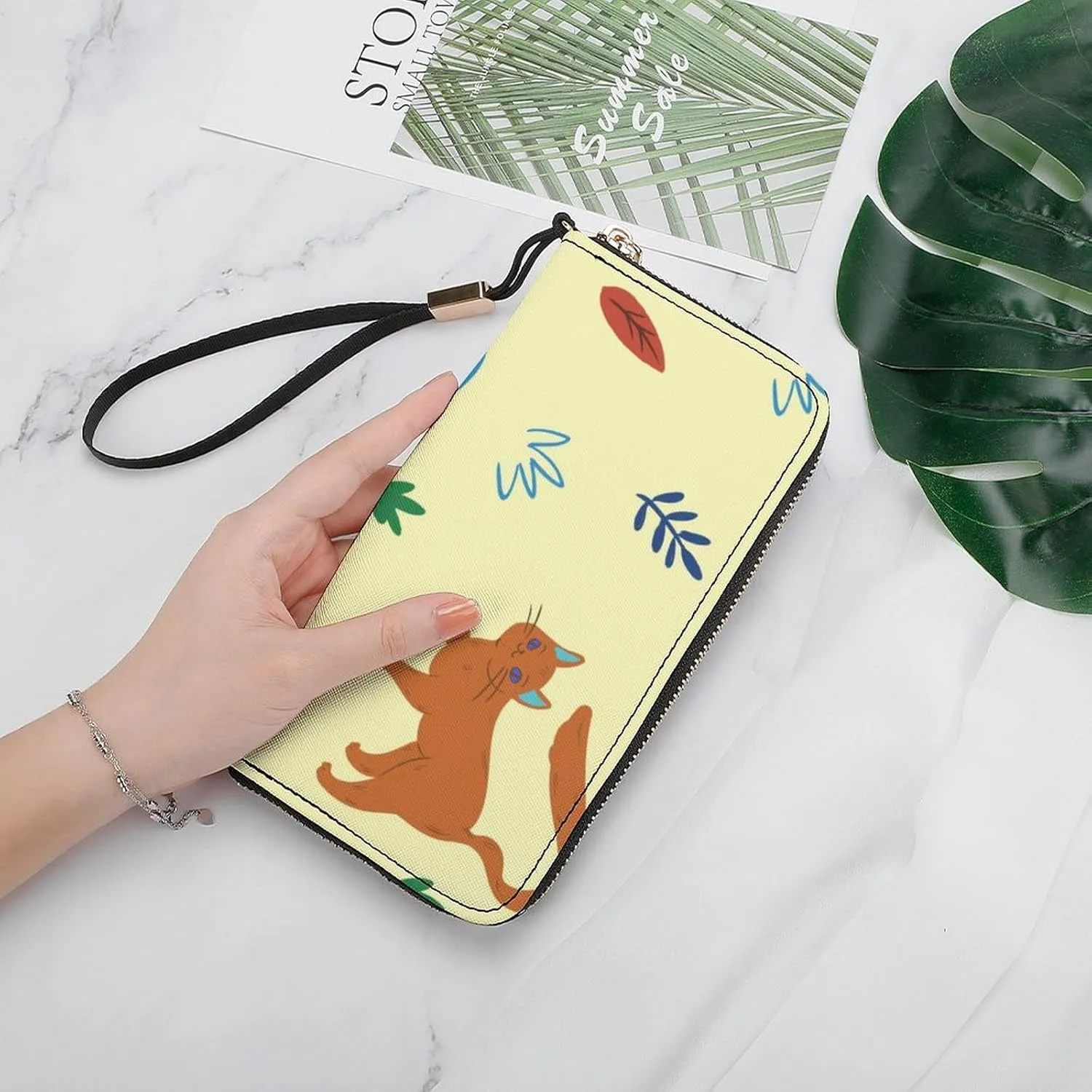 Luxury Long Handbag - PU Leather Large Capacity Clutch Purse with Multiple Card Slots | Elegant Travel Wallet, Party Evening Bag, Gift Box Included (Multiple Colors)