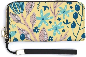 Luxury Long Handbag - PU Leather Large Capacity Clutch Purse with Multiple Card Slots | Elegant Travel Wallet, Party Evening Bag, Gift Box Included (Multiple Colors)