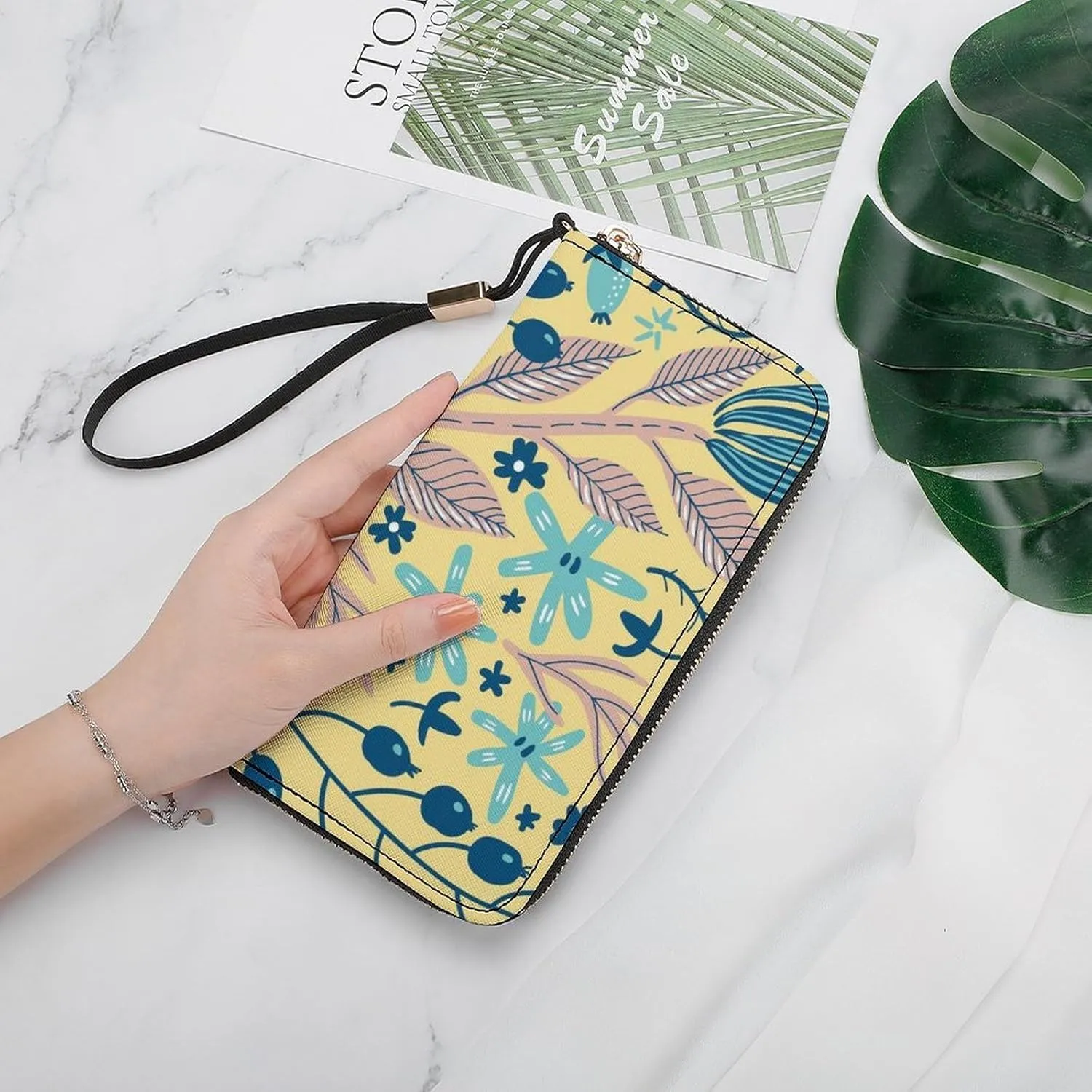 Luxury Long Handbag - PU Leather Large Capacity Clutch Purse with Multiple Card Slots | Elegant Travel Wallet, Party Evening Bag, Gift Box Included (Multiple Colors)