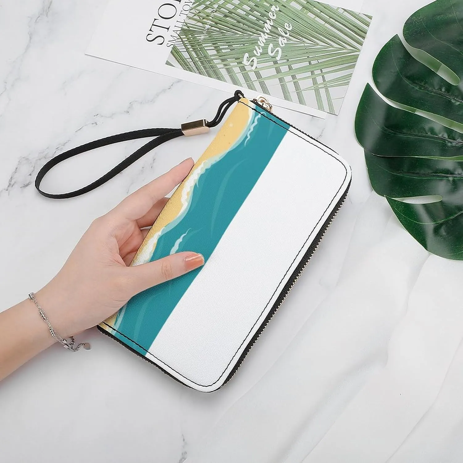 Luxury Long Handbag - PU Leather Large Capacity Clutch Purse with Multiple Card Slots | Elegant Travel Wallet, Party Evening Bag, Gift Box Included (Multiple Colors)