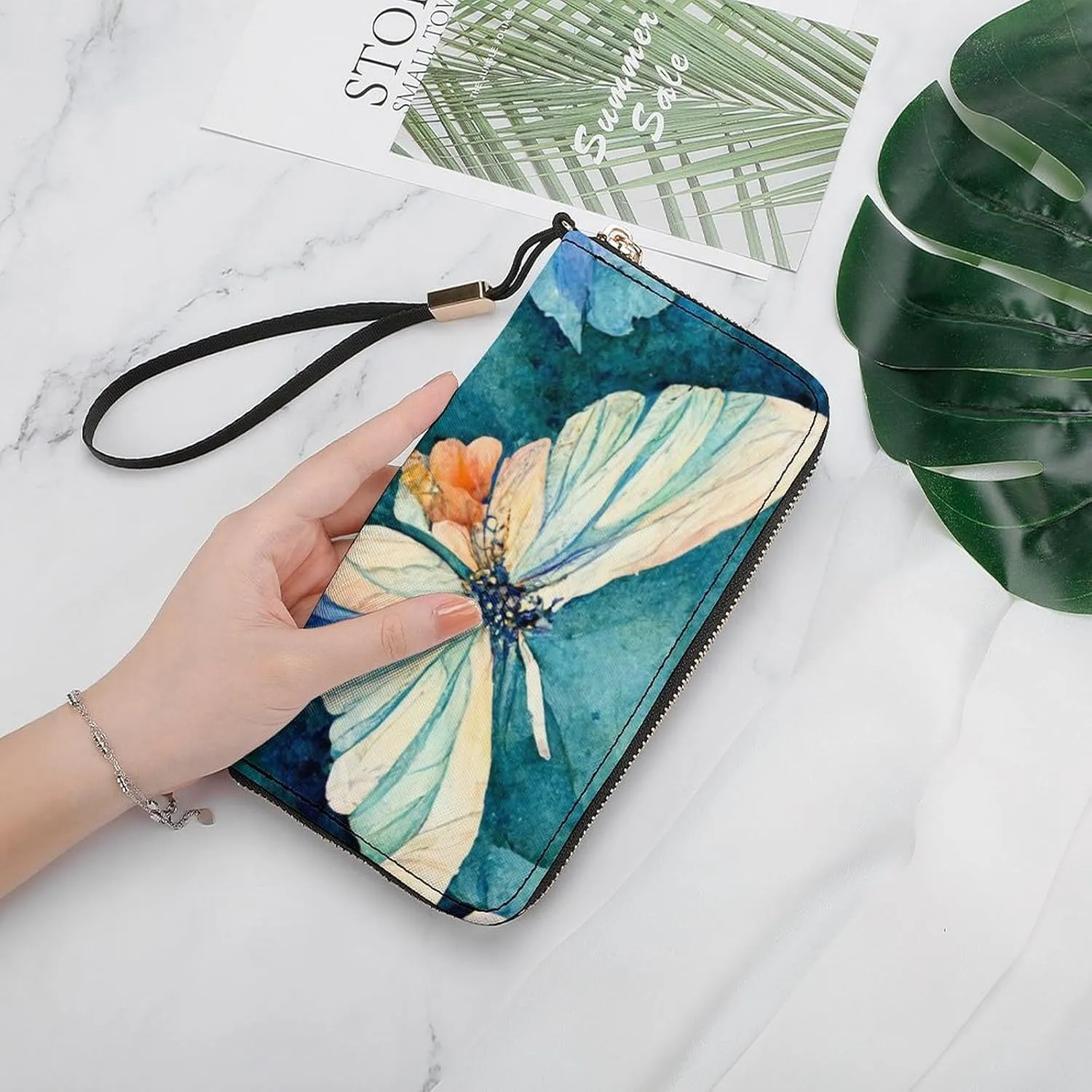 Luxury Long Handbag - PU Leather Large Capacity Clutch Purse with Multiple Card Slots | Elegant Travel Wallet, Party Evening Bag, Gift Box Included (Multiple Colors)