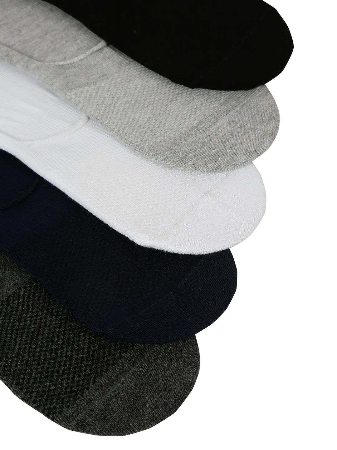 Luxury No Show Bamboo Cotton Socks (Pack Of 5)