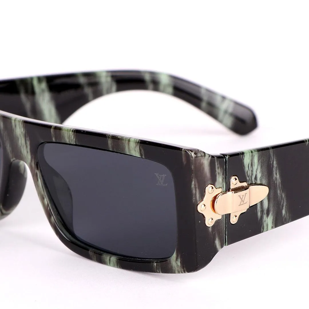 LV Lock Designed Marble Sunglasses