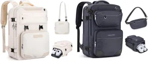 Maelstrom 25L 17" Laptop & 35L 17" Laptop Backpacks for Men Women with Detachable Belt Bags, Shoe Compartments & Waterproof Carry On Backpack for Airplane Travel