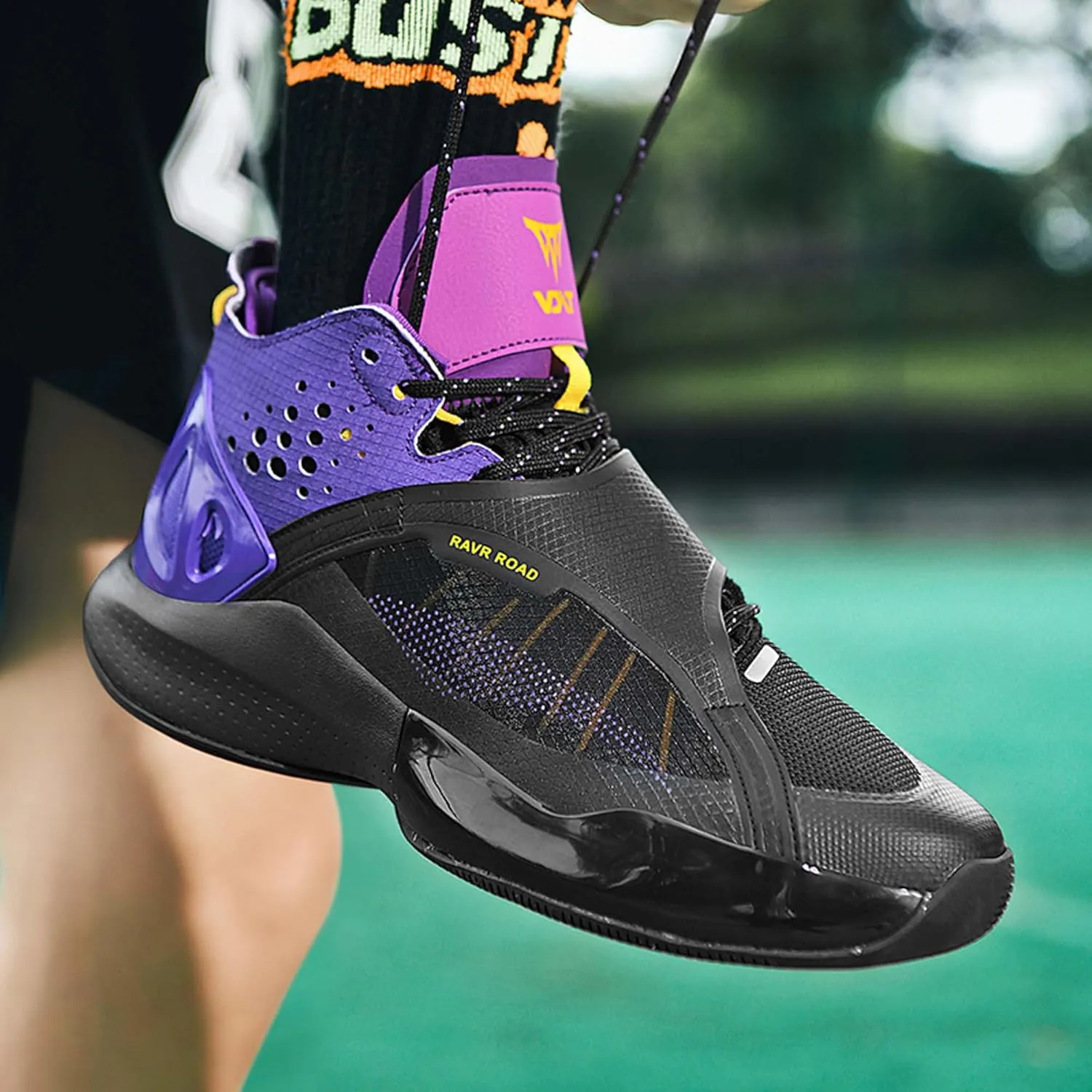 Men's Basketball Shoes,Cicada Wing Design Series,Arch Support High Top Basketball Shoes,Running Shoes Sneakers,Daily Training Shoes,Combat Basketball Shoes,Indoor and Outdoor Basketball Shoes