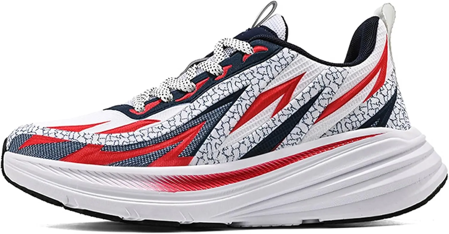 Men's High Top Lace Up Anti Slip Graffiti Basketball Shoes, Arch Support Casual Men's Breathable Running Shoes, Fitness Cushioning Training Shoes