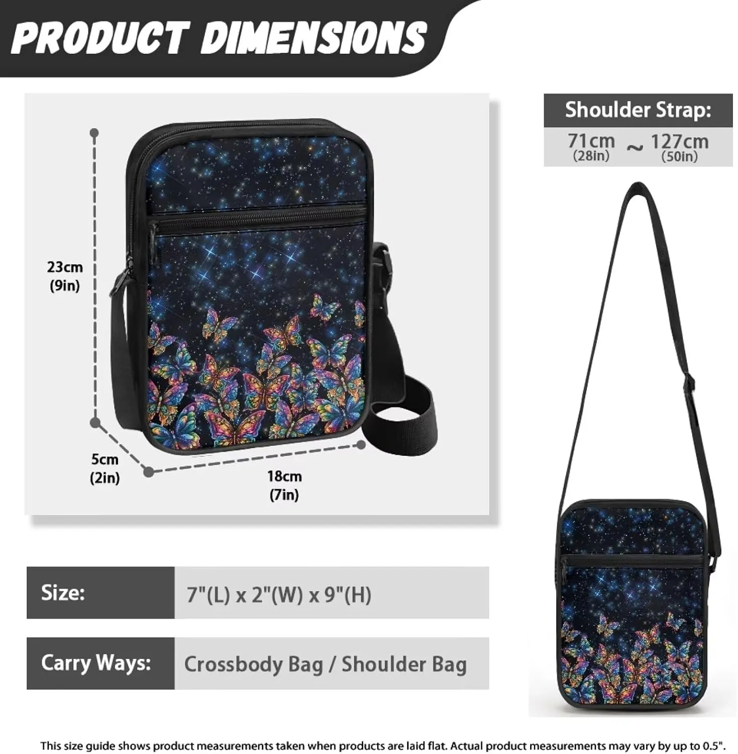 Messenger Bags for Travel Crossbody Shoulder Bags with Pockets Custom Satchel Bag for Phone