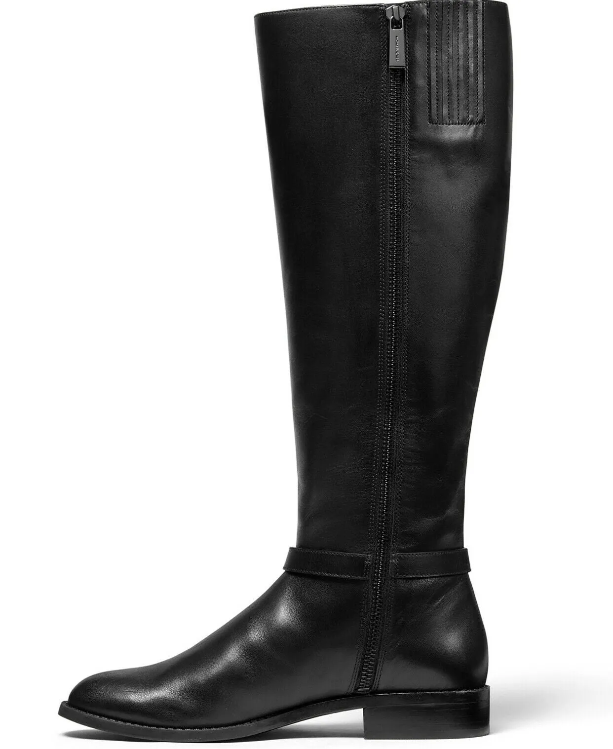 Michael Michael Kors Finley Wide Calf Leather Riding Boots Women's Shoes