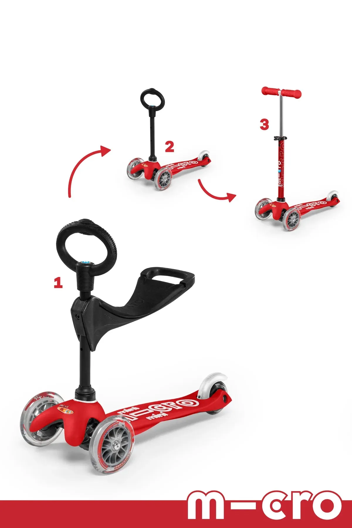 Micro Mini 3-in-1 Deluxe Scooter