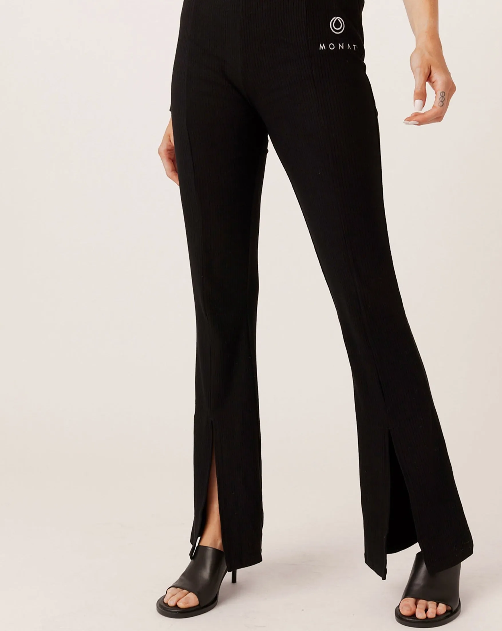 MONAT BLACK FLARE PANT