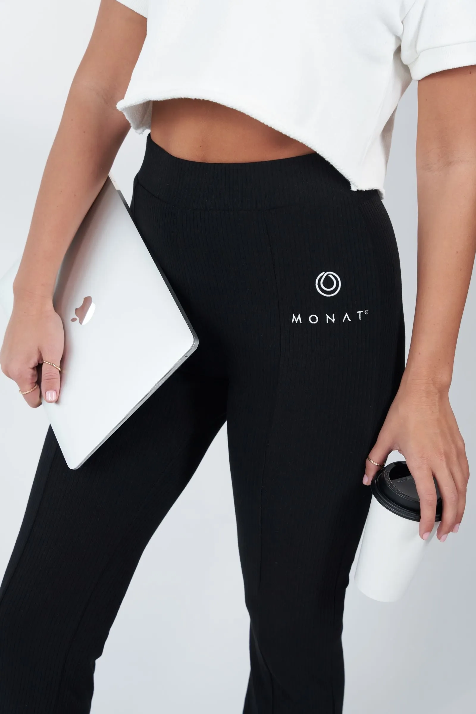 MONAT BLACK FLARE PANT