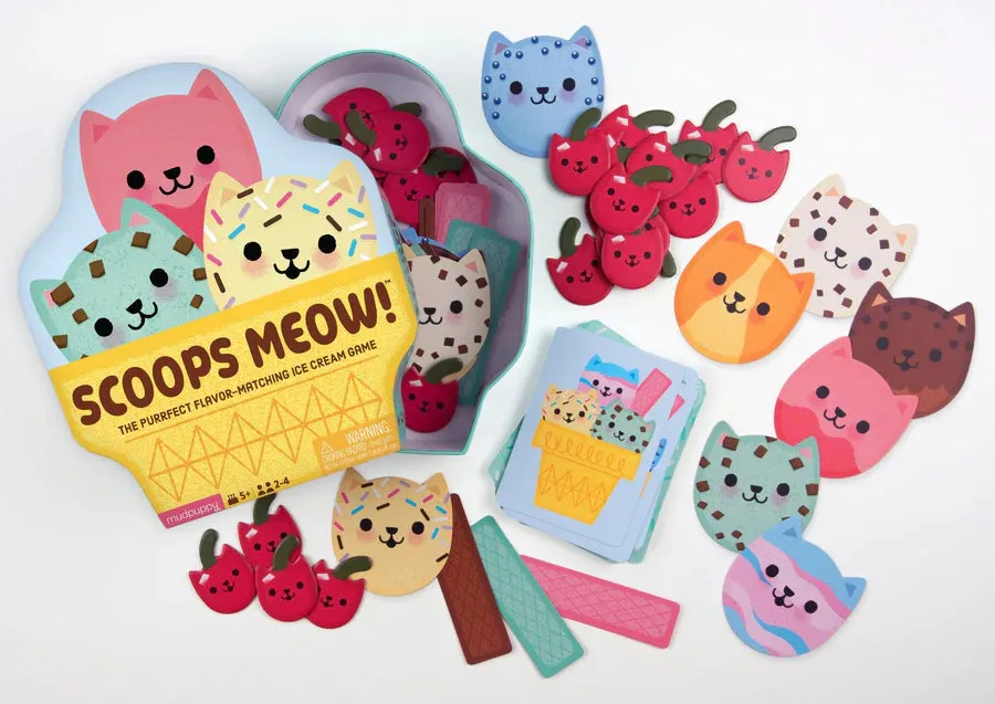 Mudpuppy Game - Scoops Meow! Matching Game