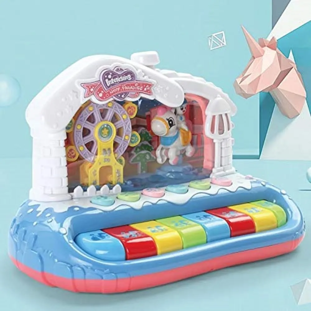 Musical Ferris Wheel Piano Keyboard with Lights & Melodies