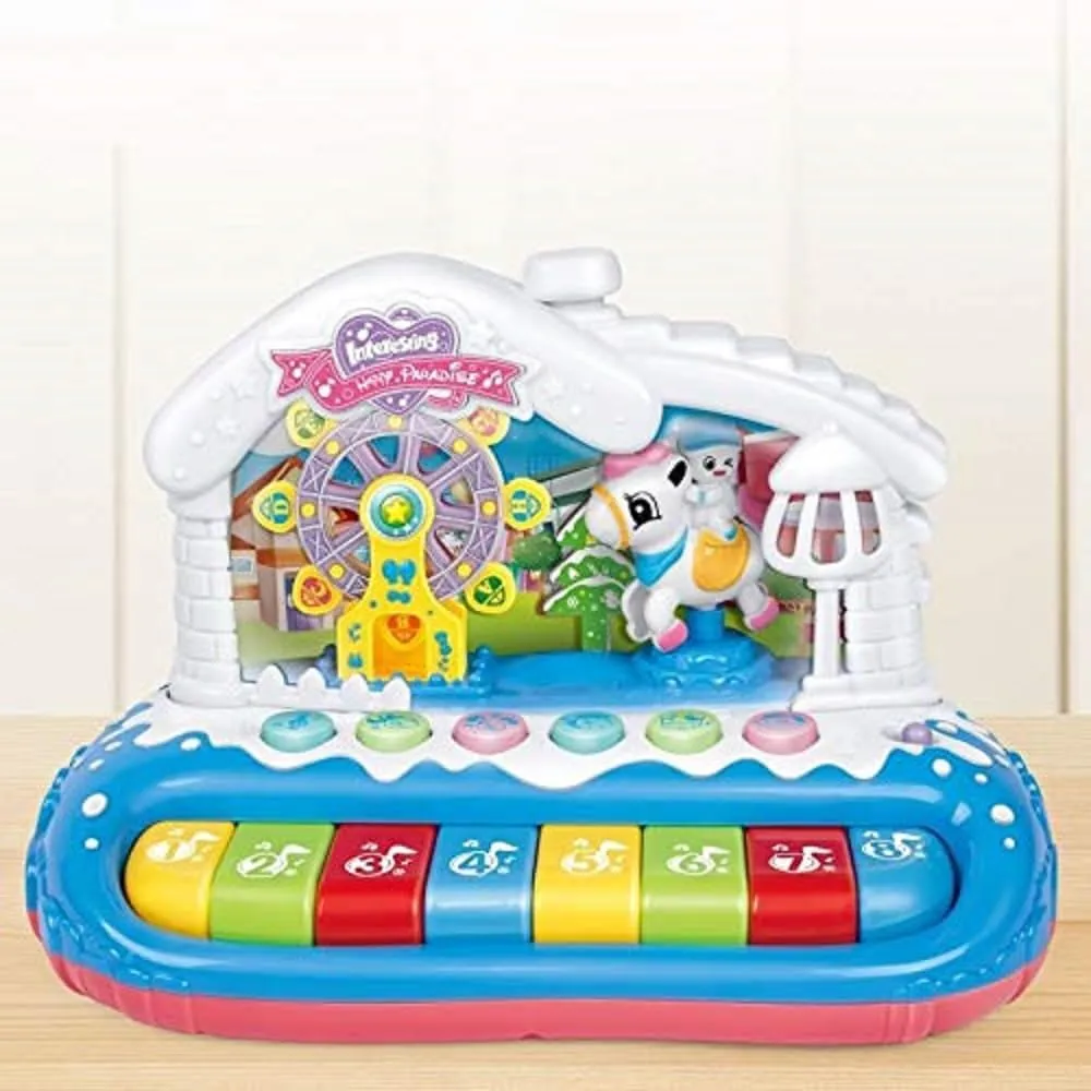 Musical Ferris Wheel Piano Keyboard with Lights & Melodies