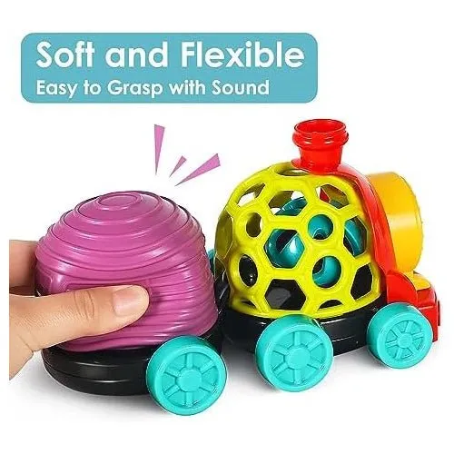 Musical Soft Teether Rattle Train Set Assorted | 1 Pcs