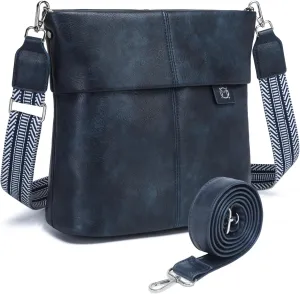 MYHOZEE Crossbody Purses for Women, Cross Body Bags with Two Straps Leather Shoulder Bag Trendy Handbags