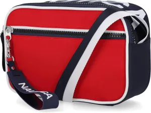 Nautica High Seas Camera Crossbody, Bilateral Red