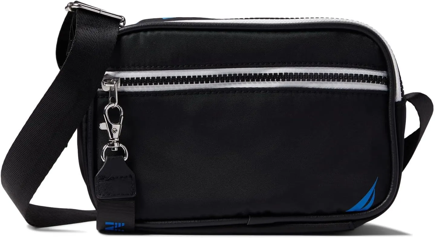 Nautica High Seas Camera Crossbody, Black