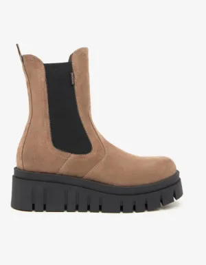 Nerogiardini chestnut suede chelsea boot