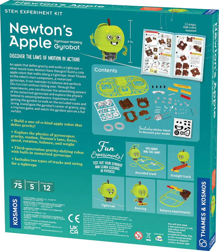 Newton's Apple Tightrope-Walking Gyrobot