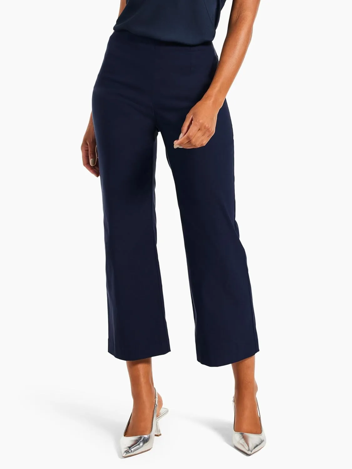 NIC ZOE Women's Polished Wonderstretch Wide-Leg Crop