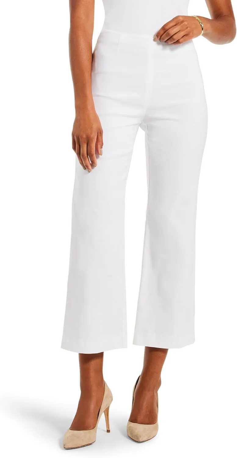 NIC ZOE Women's Polished Wonderstretch Wide-Leg Crop