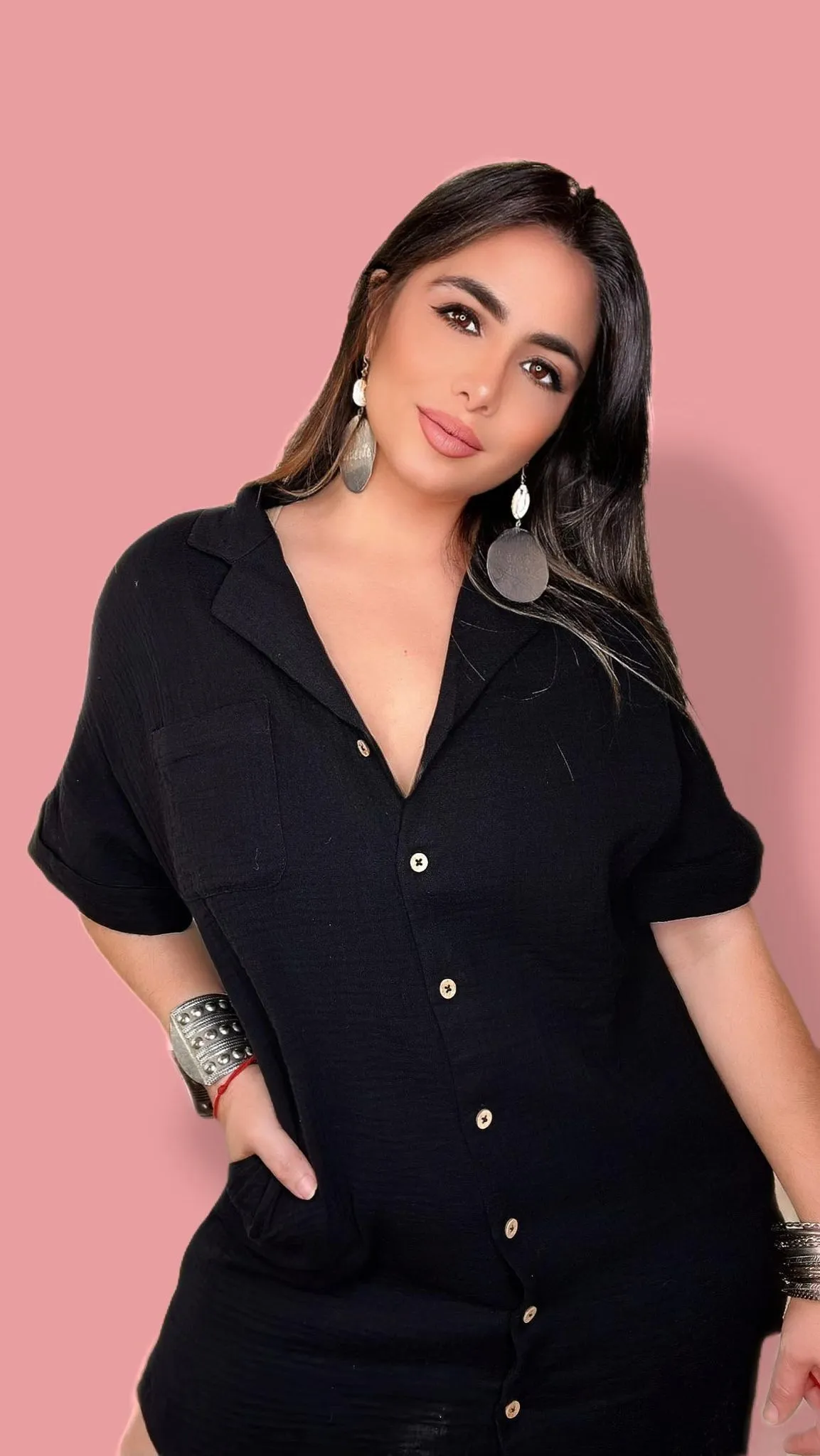 Noa Boho Dress (Black)