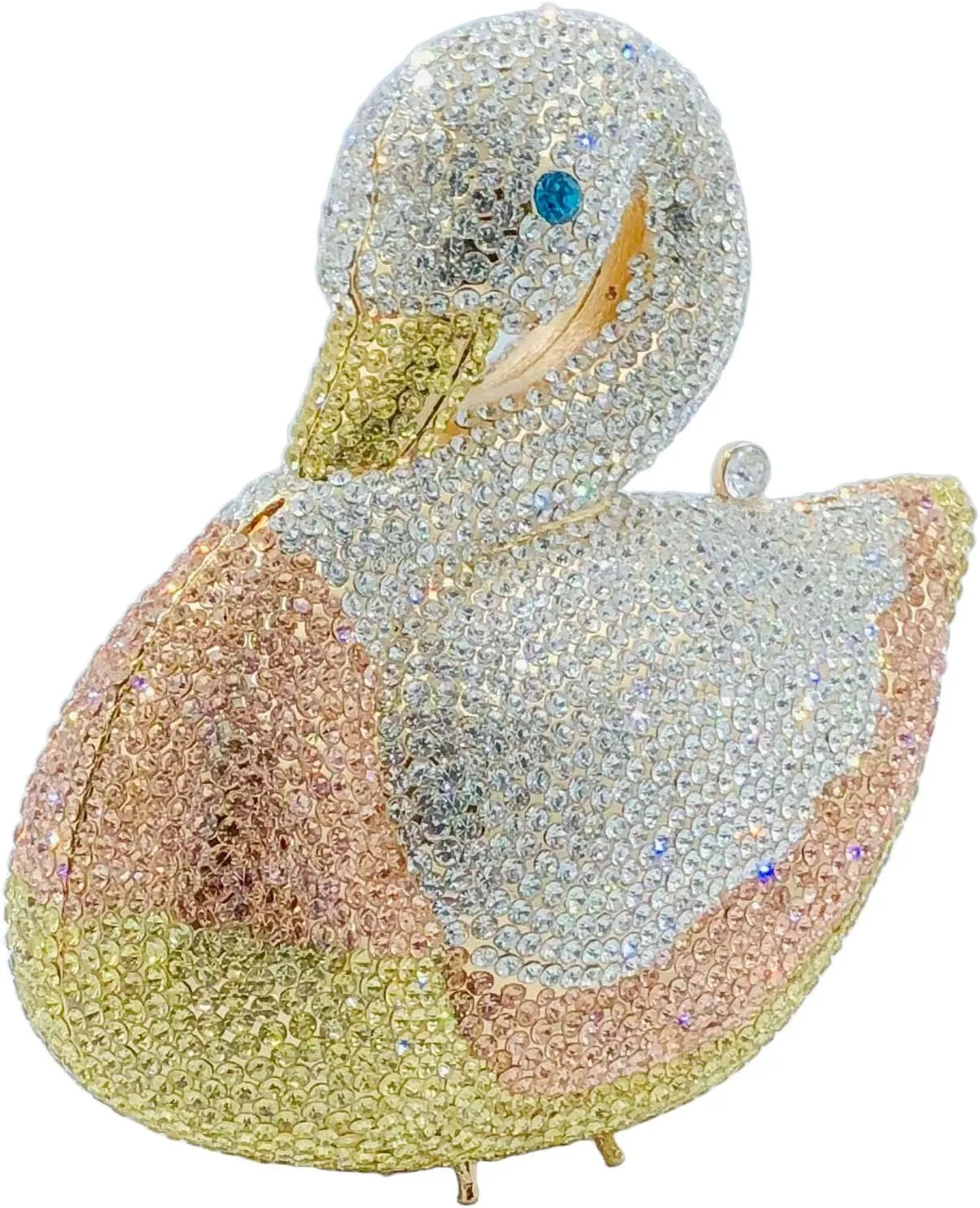 Novelty Swan Crystal Clutch Women Evening Bag and Clutches Party Prom Wedding Handbags Rhinestone Clutch Purses,Mini