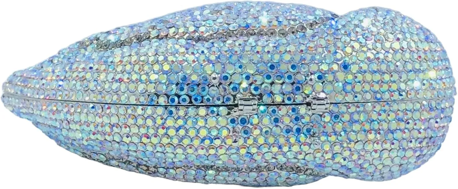 Novelty Swan Crystal Clutch Women Evening Bag and Clutches Party Prom Wedding Handbags Rhinestone Clutch Purses,Mini